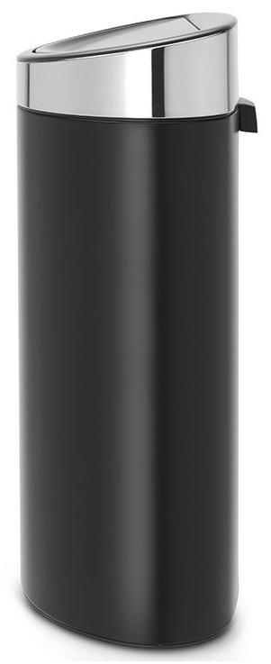 Touch prullenbak TOUCH BIN NEW 40 l, mat zwart met mat deksel, Brabantia