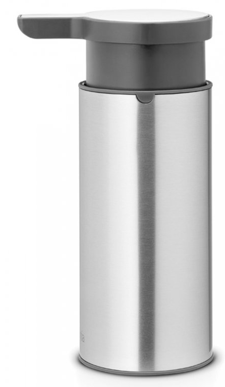 Zeepdispenser 200 ml, vingerafdrukbestendig, mat staal, Brabantia