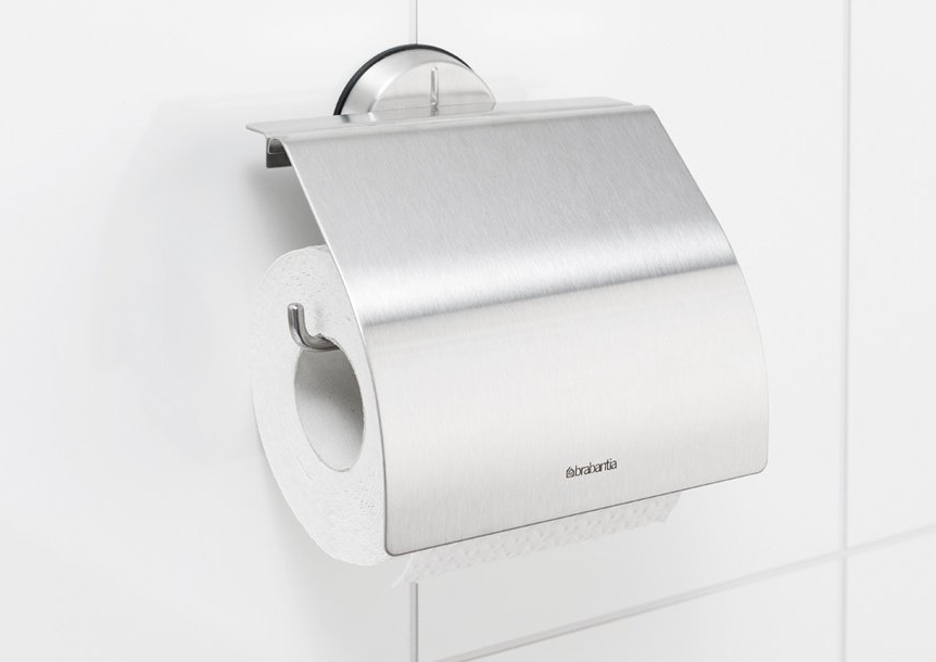 Wc-rolhouder, mat staal, Brabantia
