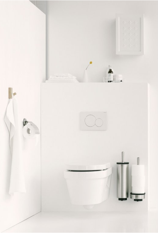 Wc-rolhouder, mat staal, Brabantia