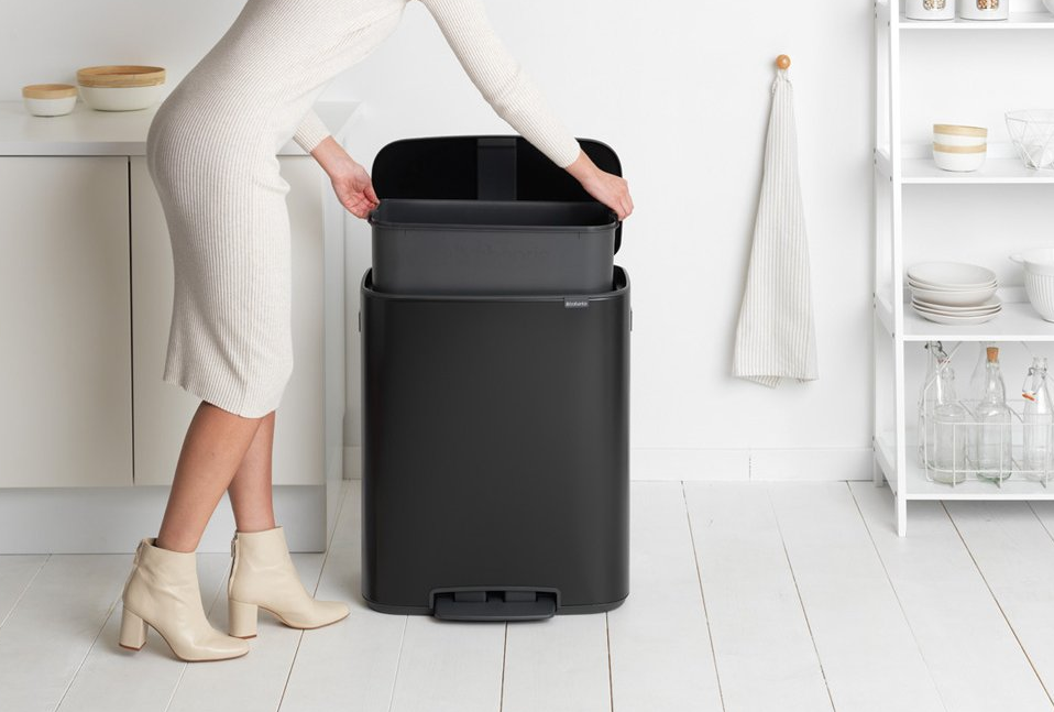 Pedaalemmer BO 60 l, zwart, Brabantia