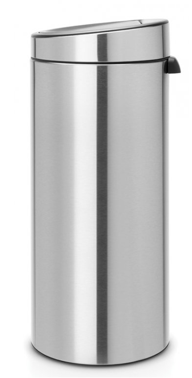Touch prullenbak TOUCH BIN NEW 30 l, vingerafdrukbestendig, mat staal, Brabantia