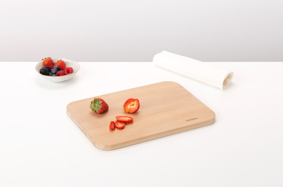 Snijplank 23 x 32 cm, bruin, hout, Brabantia