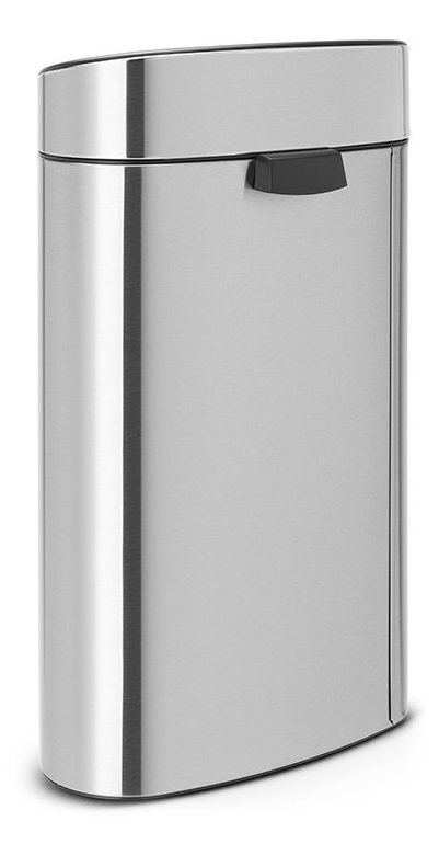Touch prullenbak TOUCH BIN NEW 10 + 23 l, vingerafdrukbestendig, mat staal, Brabantia