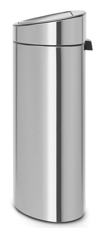 Touch prullenbak TOUCH BIN NEW 10 + 23 l, vingerafdrukbestendig, mat staal, Brabantia