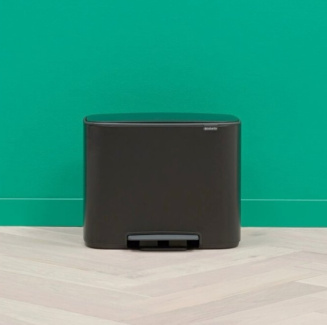 Pedaalemmer BO 11 + 23 l, mat zwart, Brabantia