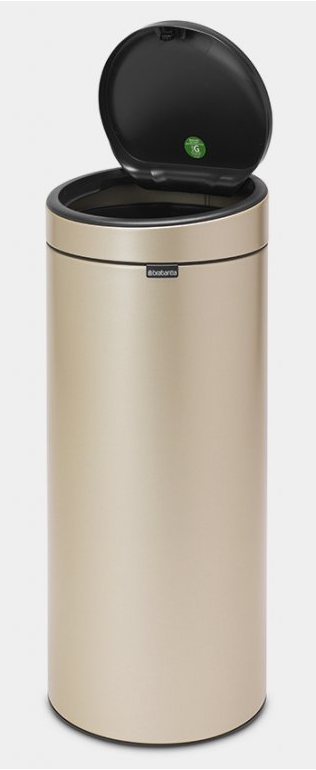 Touch prullenbak TOUCH BIN NEW 30 l, champagne, Brabantia