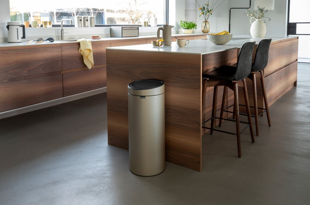 Touch prullenbak TOUCH BIN NEW 30 l, champagne, Brabantia
