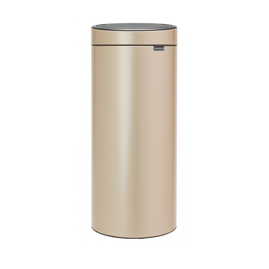 Touch prullenbak TOUCH BIN NEW 30 l, champagne, Brabantia