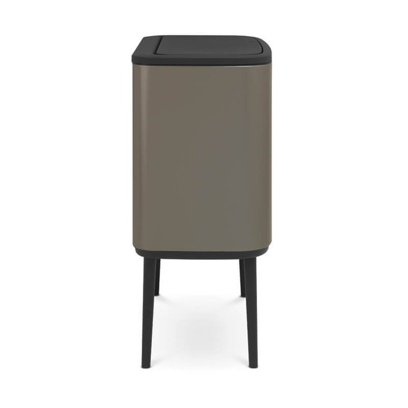 Touch prullenbak BO 11 + 23 l, platina, Brabantia