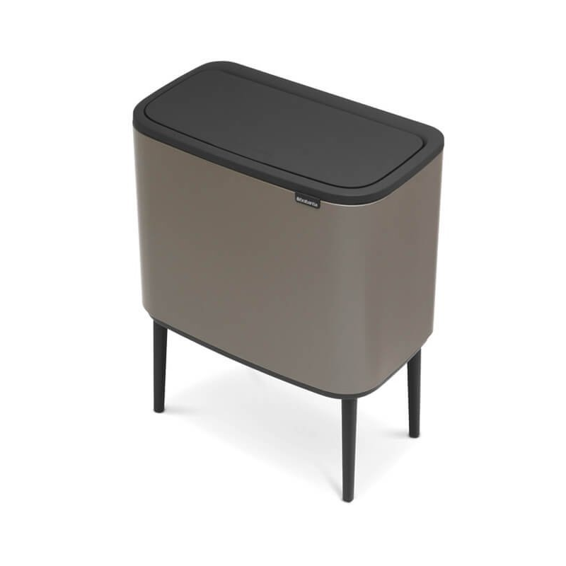 Touch prullenbak BO 11 + 23 l, platina, Brabantia