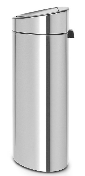 Touch prullenbak TOUCH BIN NEW 40 l, vingerafdrukbestendig, mat staal, Brabantia