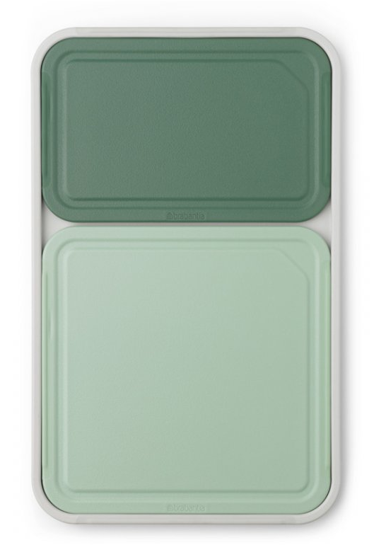 Snijplank (set), 3-delig, groen, kunststof, Brabantia
