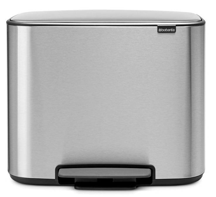 Pedaalemmer BO 3 x 11 l, mat staal, Brabantia