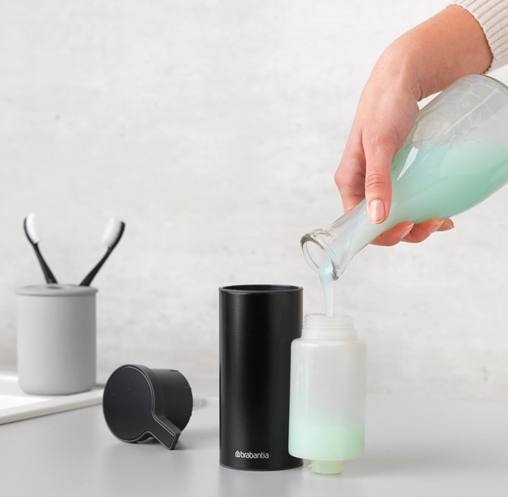 Zeepdispenser 200 ml, mat zwart, Brabantia