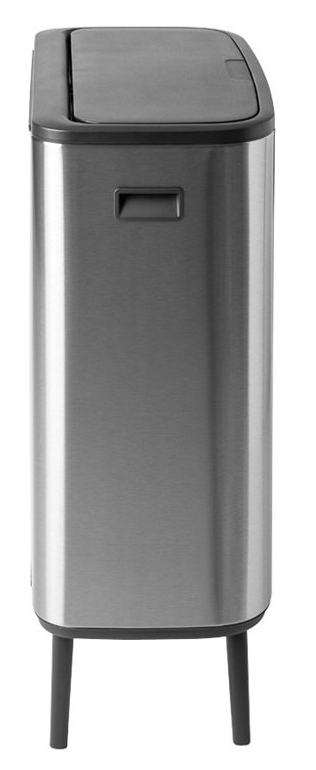 Touch prullenbak BO HI 60 l, mat staal, Brabantia