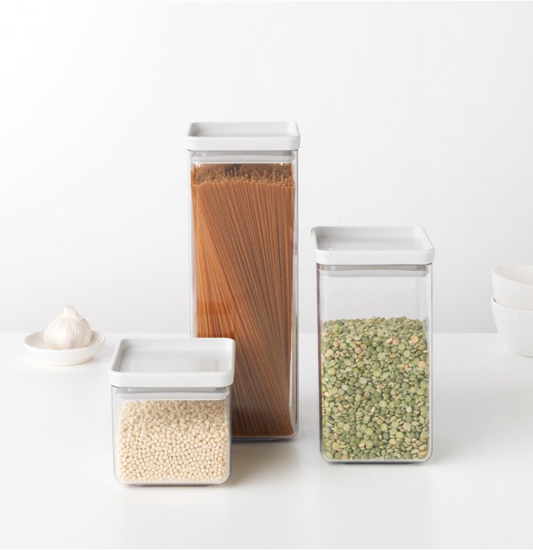 Vershoudbakje TASTY PLUS 2,5 l, lichtgrijs, kunststof, Brabantia