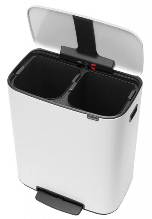 Pedaalemmer BO 2 x 30 l, wit, Brabantia