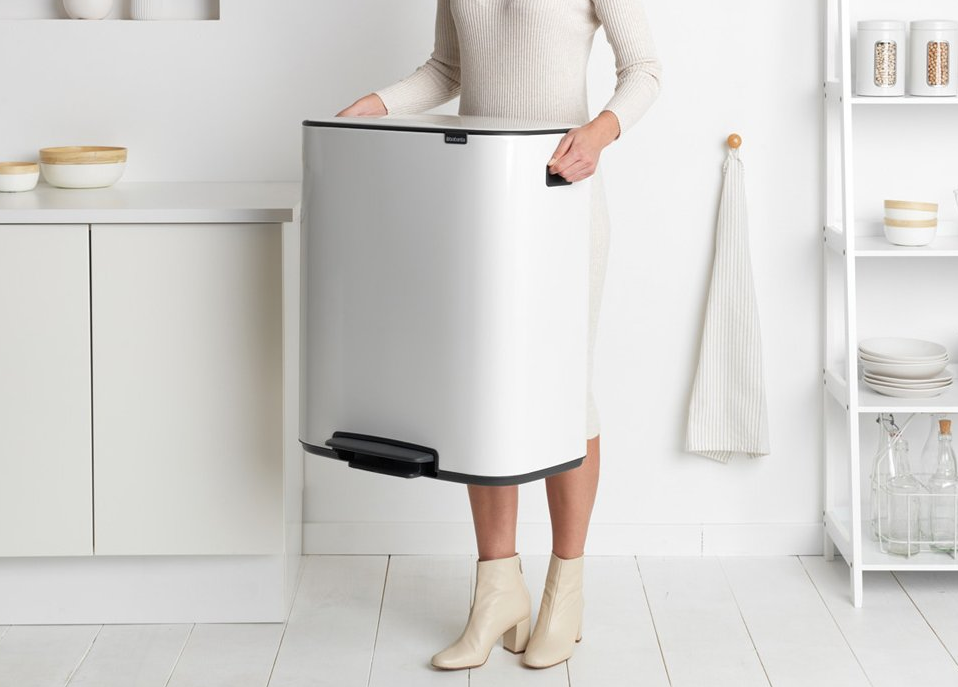 Pedaalemmer BO 2 x 30 l, wit, Brabantia