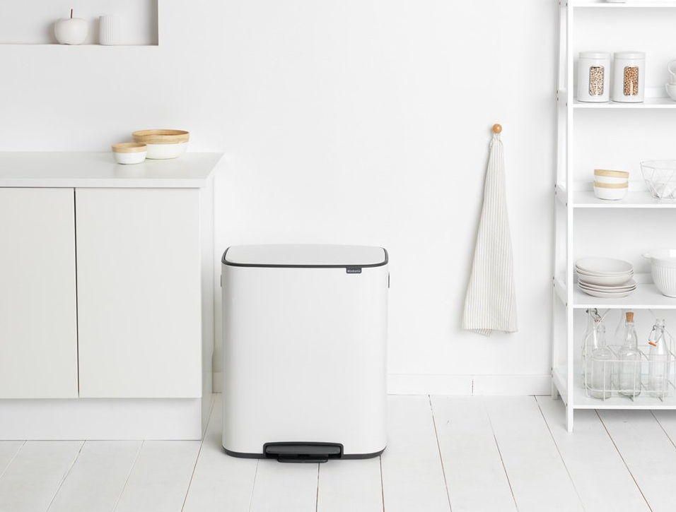 Pedaalemmer BO 2 x 30 l, wit, Brabantia