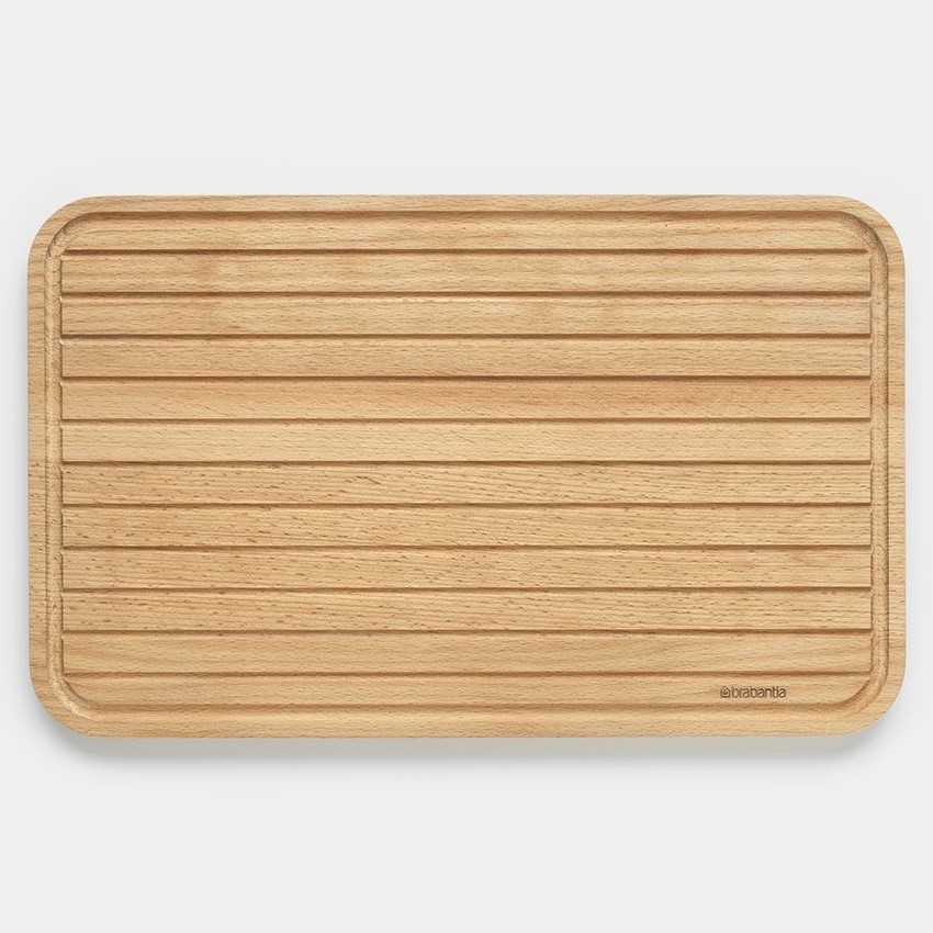 Snijplank 25 x 40 cm, voor brood, bruin, hout, Brabantia