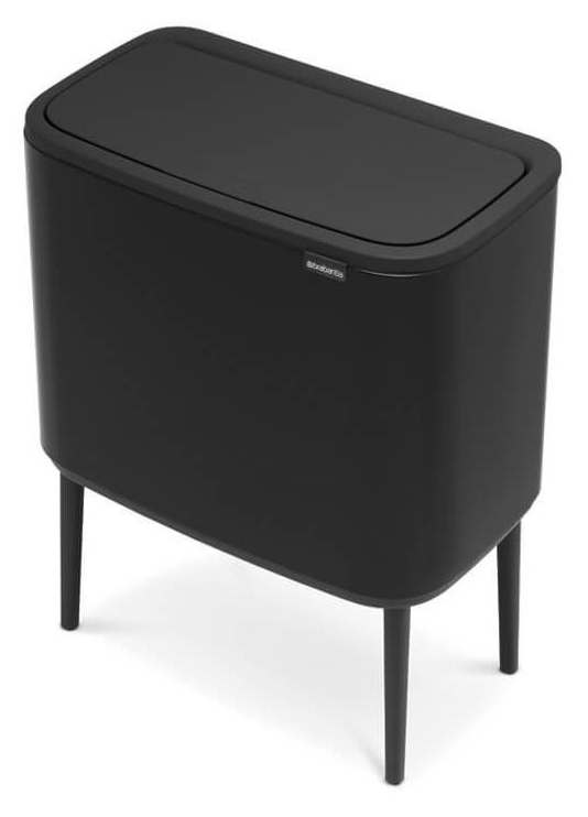 Touch prullenbak BO 11 + 23 l, mat zwart, Brabantia