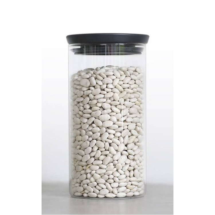 Voorraadbus 1,1 l, met grijs deksel, glas, Brabantia