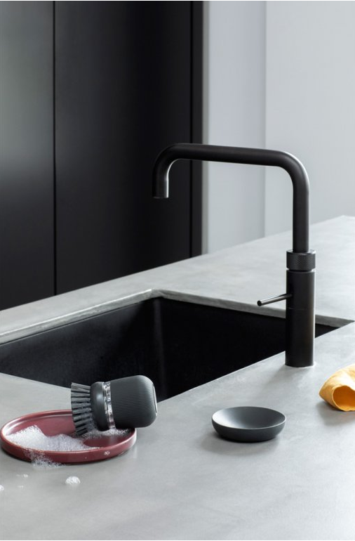 Vervangende kop voor afwasborstel, set van 2 stuks, grijs, Brabantia