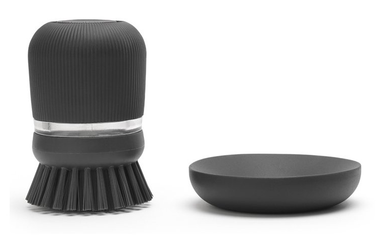 Vervangende kop voor afwasborstel, set van 2 stuks, grijs, Brabantia
