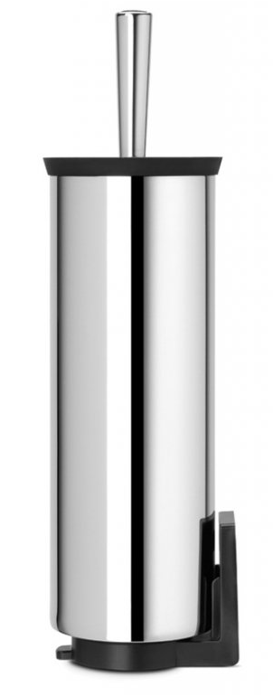 Toiletborstel met houder, glanzend staal, Brabantia