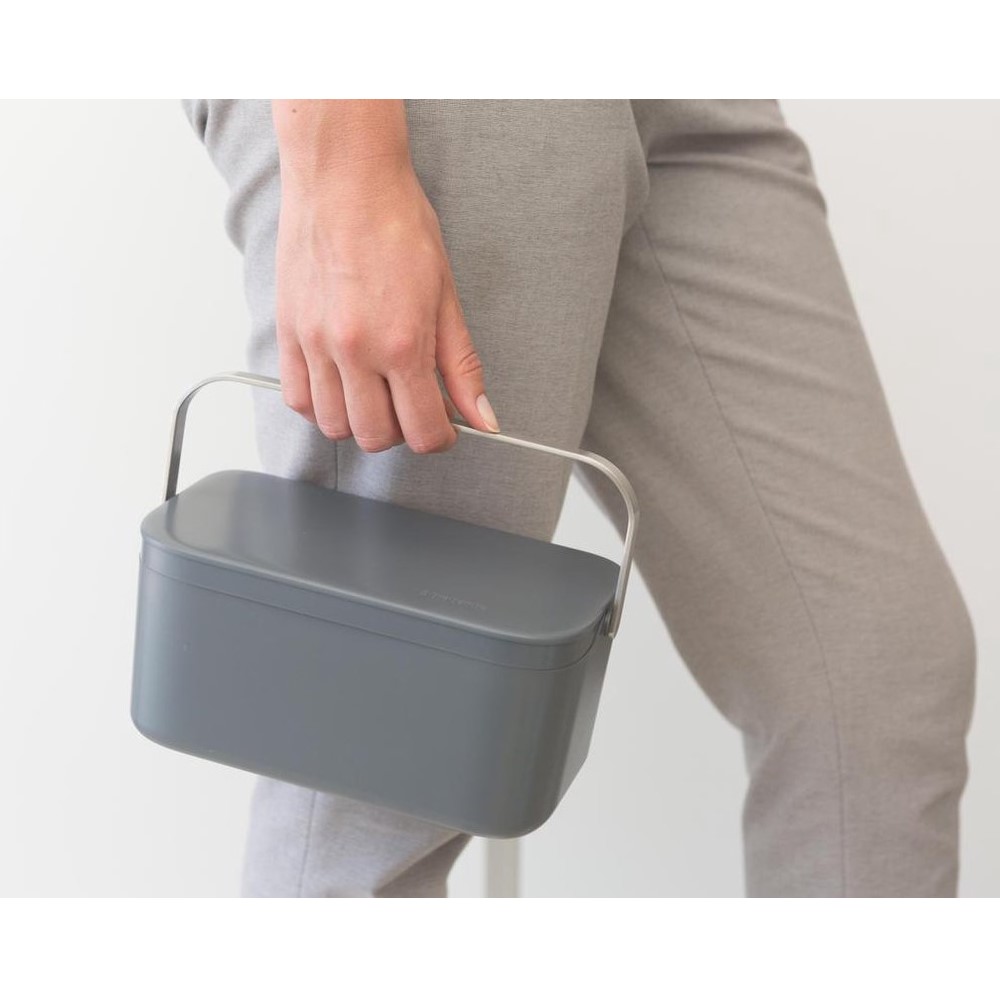 Groentebakje 1,8 l, grijs, Brabantia