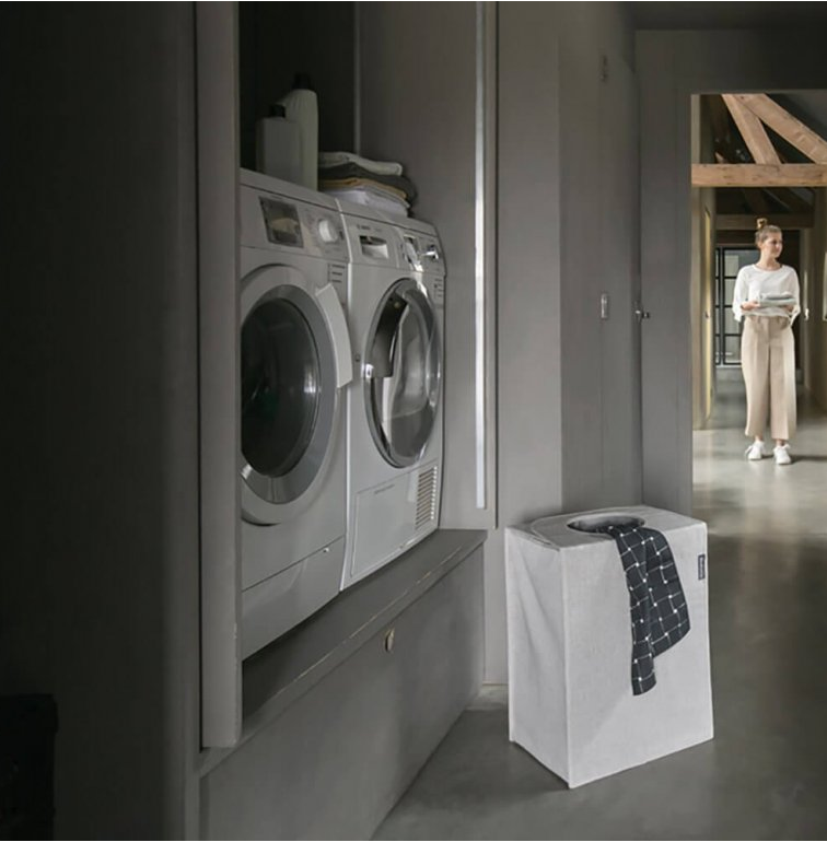 Wasmand 55 l, lichtgrijs, Brabantia