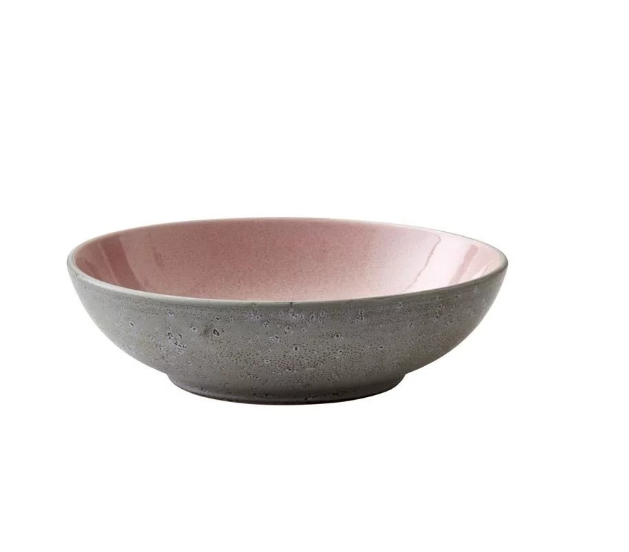 Eetkom 20 cm, grijs/lichtroze, Bitz