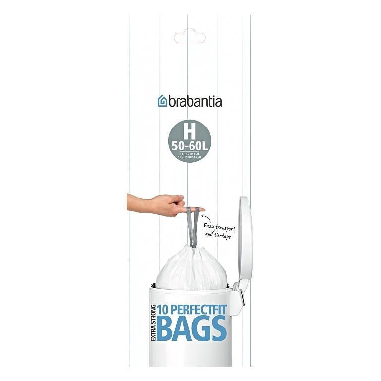 Vuilniszakken H PerfectFit 50-60 l, 10 stuks, Brabantia