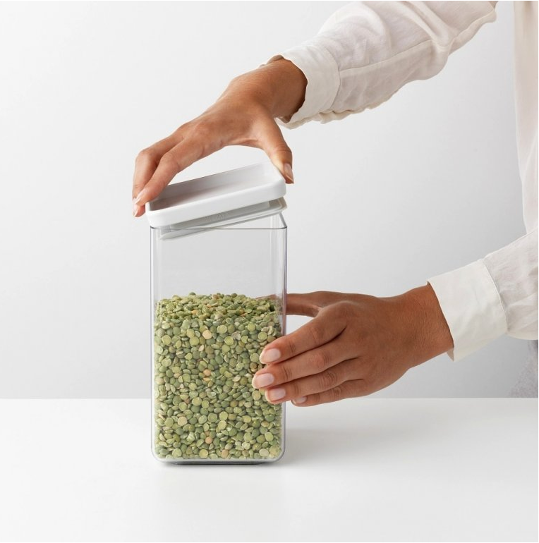 Vershoudbakje TASTY PLUS 1,6 l, lichtgrijs, kunststof, Brabantia
