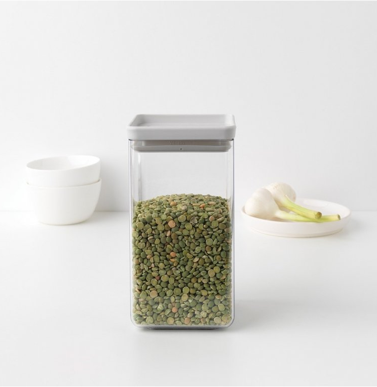 Vershoudbakje TASTY PLUS 1,6 l, lichtgrijs, kunststof, Brabantia