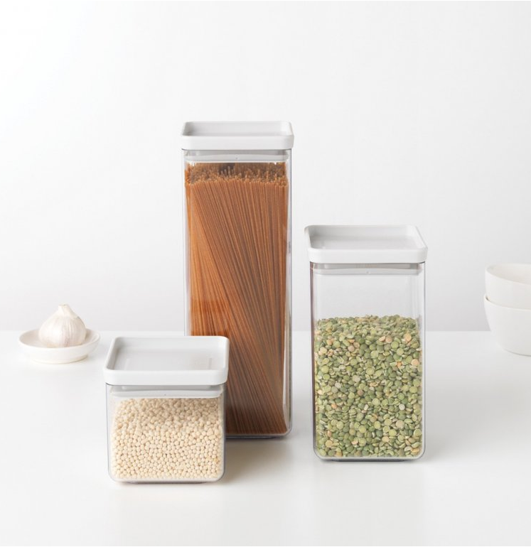 Vershoudbakje TASTY PLUS 1,6 l, lichtgrijs, kunststof, Brabantia