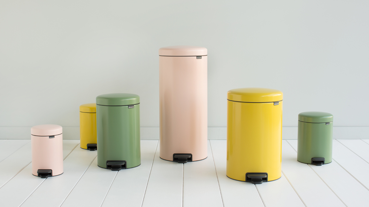Pedaalemmer NEWICON 5 l, vingerafdrukwerend, mat staal, Brabantia