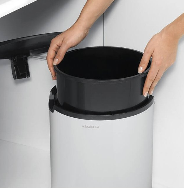 Inbouwprullenbak 15 l, wit, Brabantia