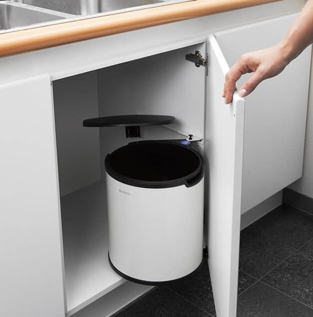 Inbouwprullenbak 15 l, wit, Brabantia