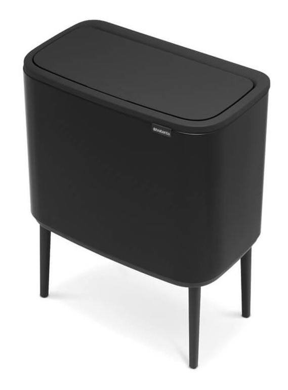 Touch prullenbak BO 3 x 11 l, mat zwart, Brabantia
