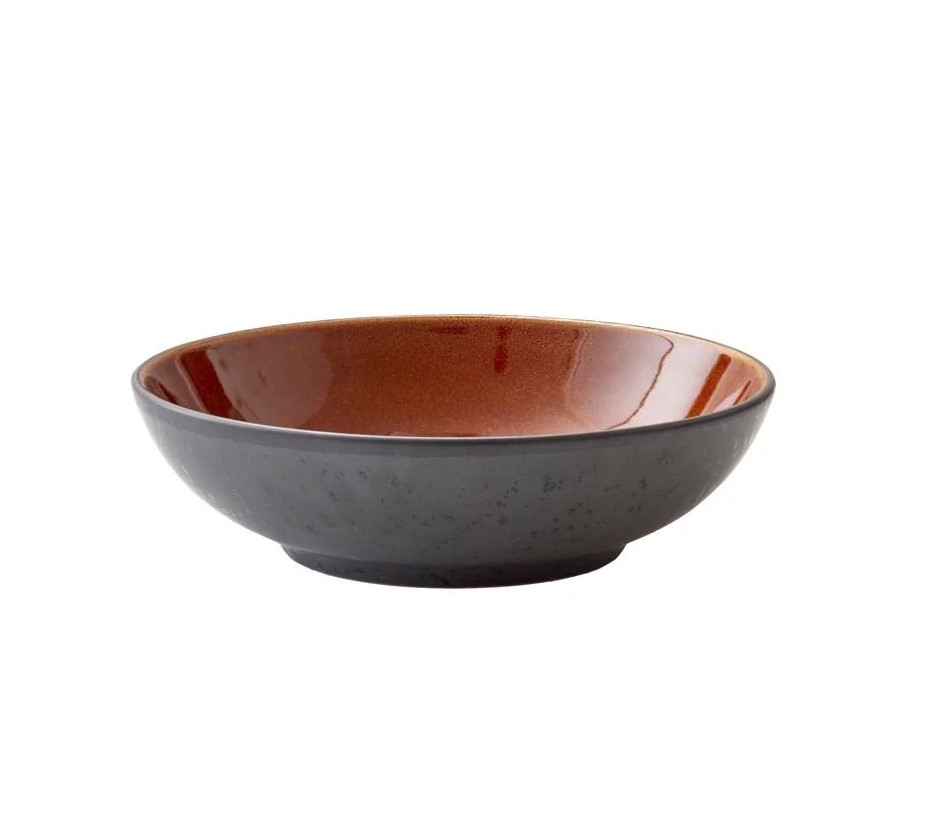 Eetkom 20 cm, zwart/amber, Bitz