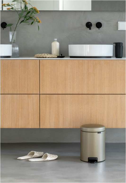 Pedaalemmer NEWICON 5 l, champagne, Brabantia