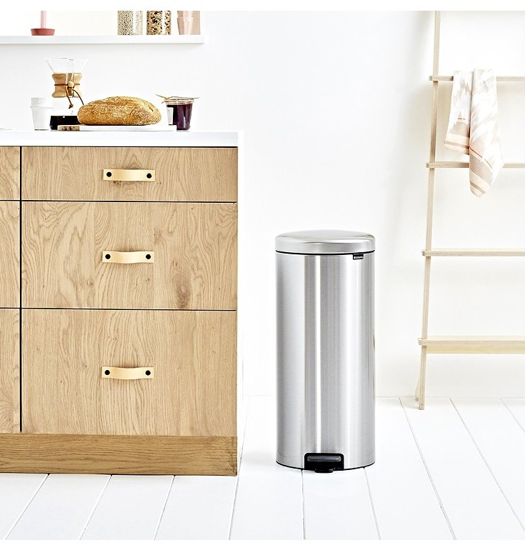 Pedaalemmer NEWICON 30 l, mat staal, Brabantia