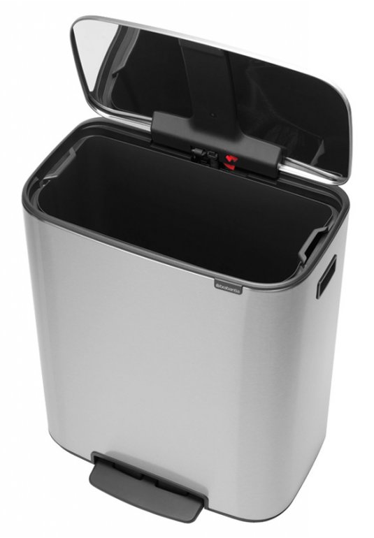 Pedaalemmer BO 60 l, mat staal, Brabantia
