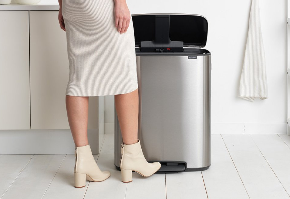 Pedaalemmer BO 60 l, mat staal, Brabantia