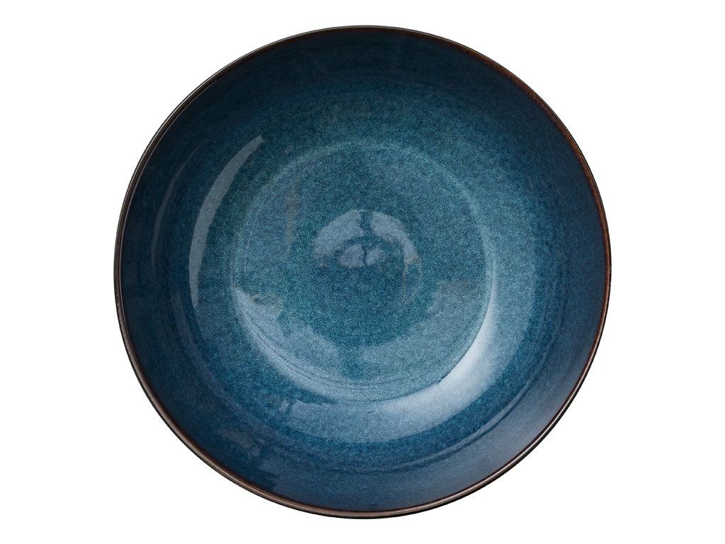 Slaschaal 30 cm, zwart/donkerblauw, Bitz