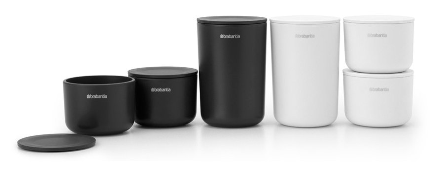 Voorraadbus, set van 3 stuks, grijs, Brabantia