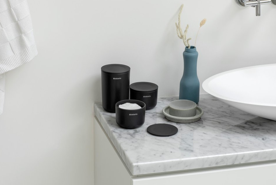 Voorraadbus, set van 3 stuks, grijs, Brabantia