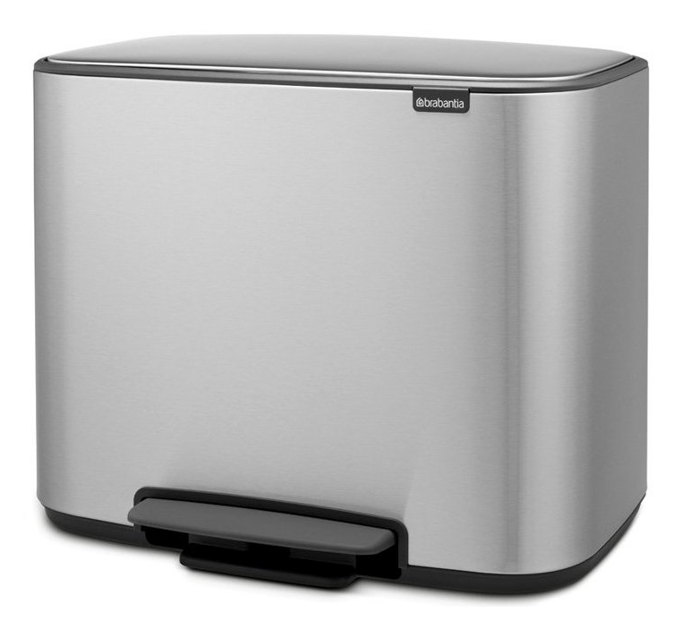 Pedaalemmer BO 11 + 23 l, mat staal, Brabantia